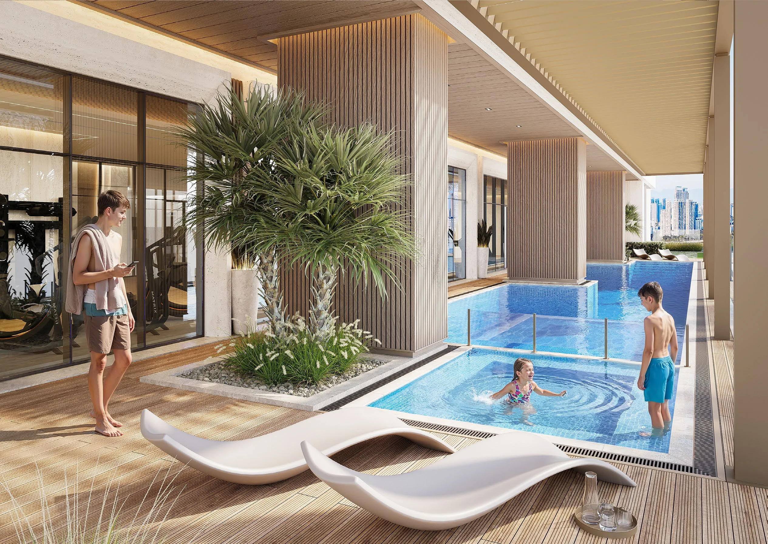 Lily Tower Poolside Escape